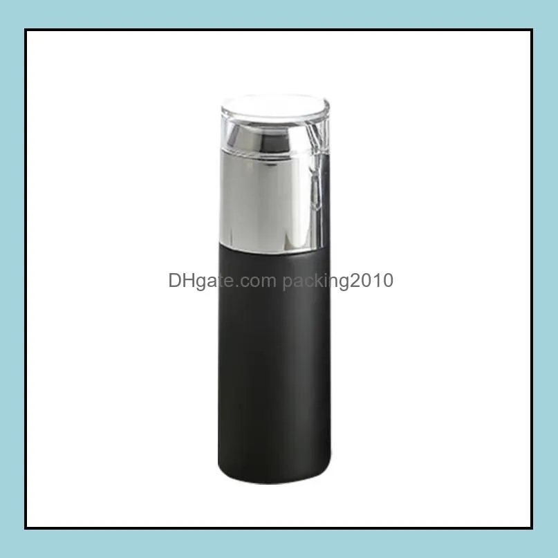 frosted black glass bottle jars cosmetic face cream container skin care lotion spray bottles 20ml 30ml 40ml 50ml 60ml 80ml 100ml