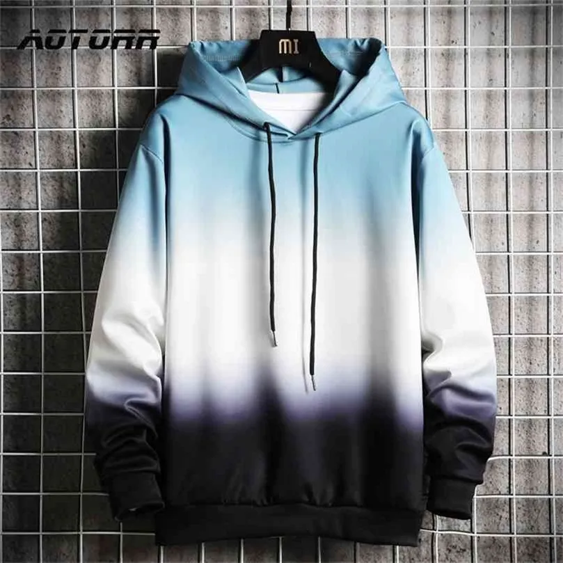 Patchwork Hoodies Pullover Male Hooded Jackets Autumn Winter Casual Jogging Fitness Men Long Sleeve Sportswear Clothes 6xl 210924