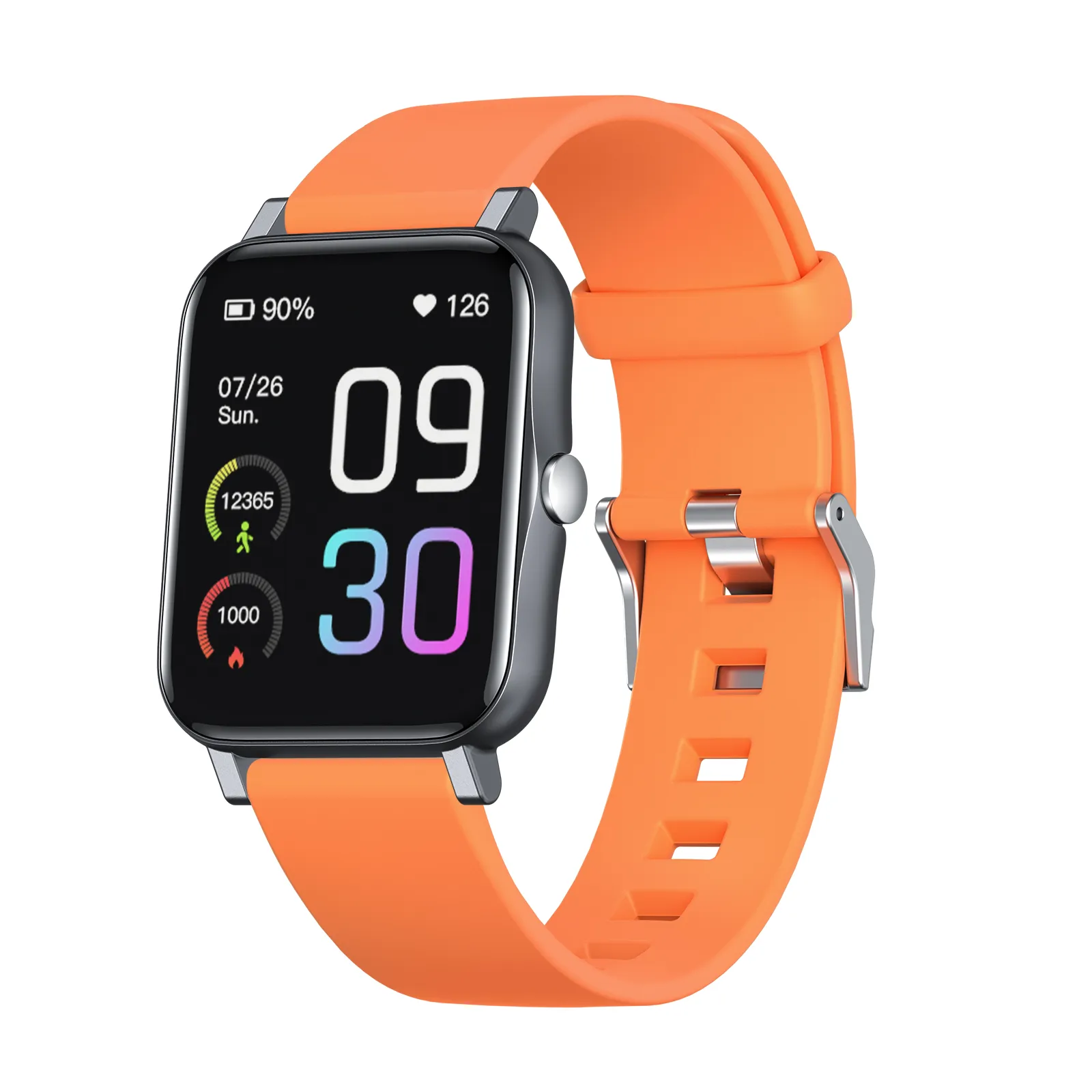 GTS2 Relógio inteligente de 1,69 polegada Touch completo Bluetooth impermeável homens mulheres medição de temperatura metero