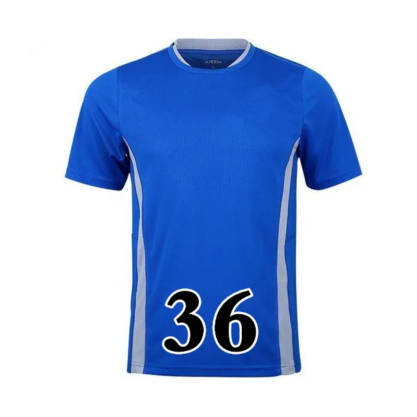 2023 T-shirttröjor Fotboll för solida färger Kvinnor Fashion Sports Gym Snabbtorkning Clohs Jerseys 036