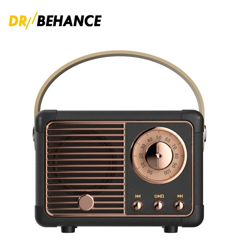 Klassisk retro Bluetooth -högtalare HM11 Musikspelare ljud Stereo Portable Decoration Mini -högtalare Travel