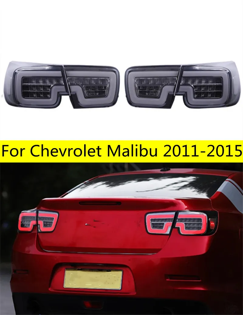 Car Styling Taillamp For Chevrolet Malibu LED Tail Light 20 11-20 15 LED Turn Signal Lights Brake Upgrade Taillights Rear Trunk Lamp Cover