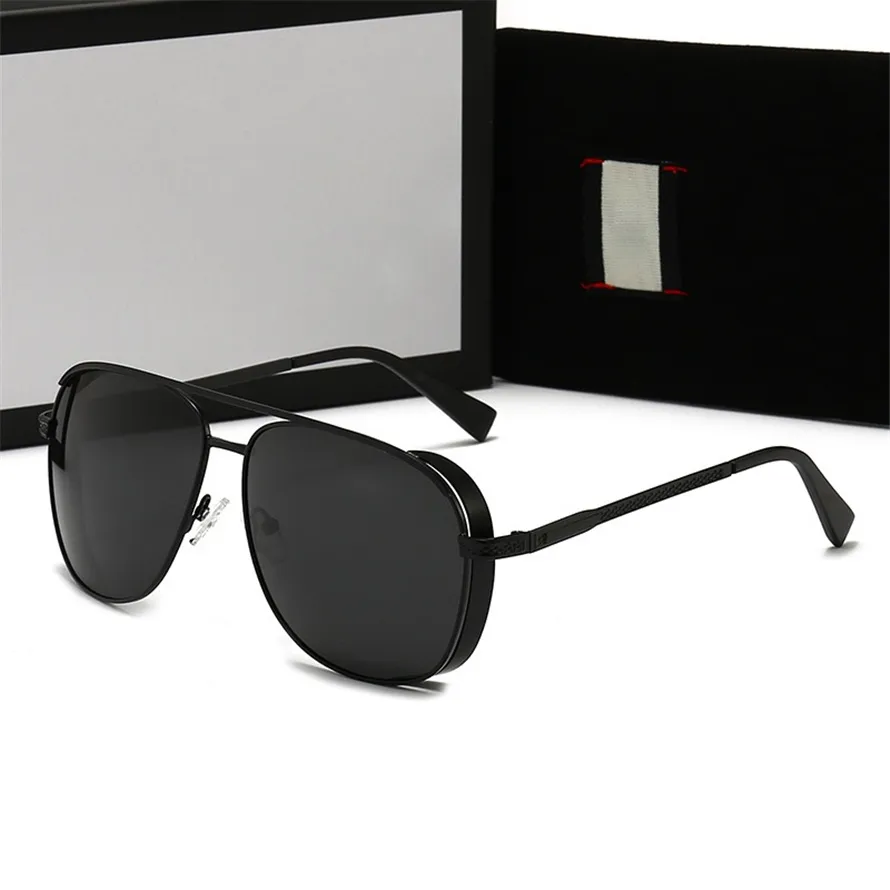 Солнцезащитные очки Desginer для мужчин мода #7736 Классическая металлическая рама стеклянные линзы Женщины леопардовый принт солнце