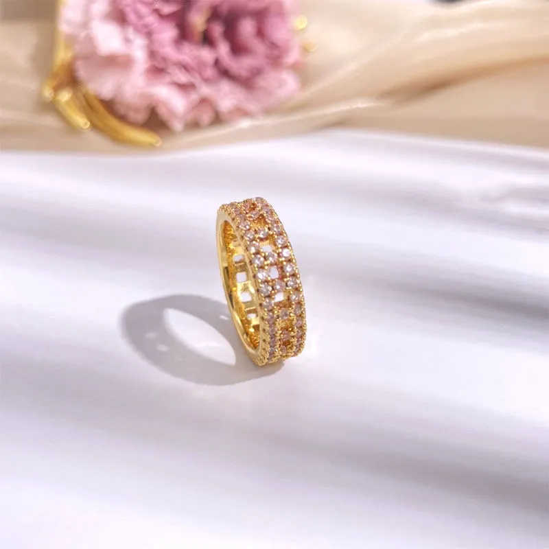 Women ring Luxurys Designer Rings high quality Diamond fashion ring Atmospheric versatile wedding Valentine`s Day gift exquisite appearance very nice