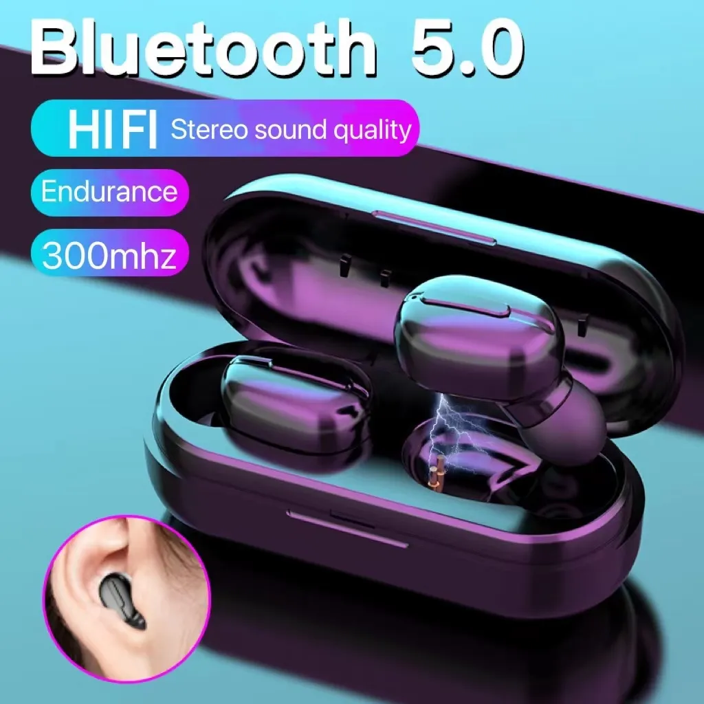 The new TWS 5.0 Bluetooth Earphones are true stereo wireless L13 Bluetooth headset for sports and sweat prevention