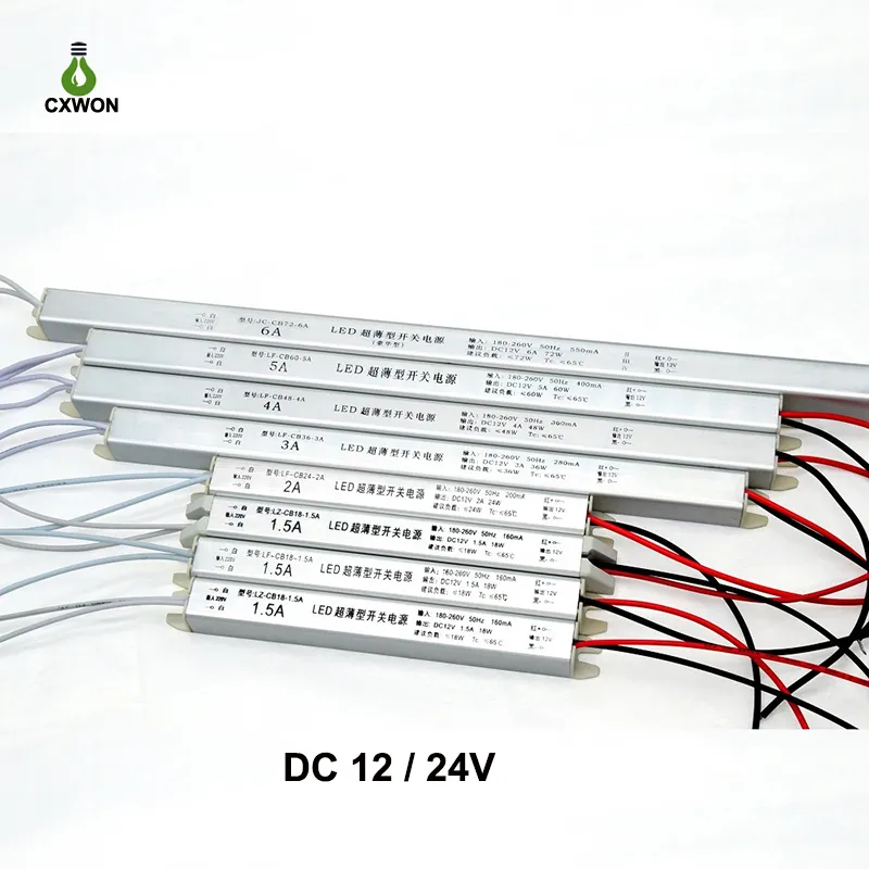 DC12V/24 V 18W 24W 36W 48W 60W 72W TRANVERSINGERS TRANVENS