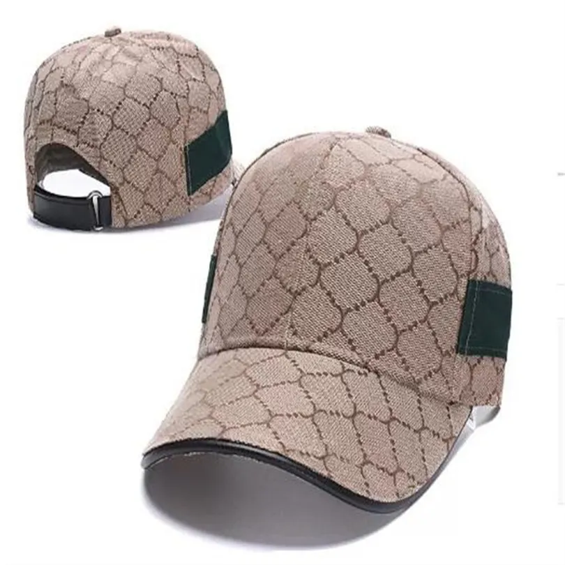 2022 Sombrero de diseñador Gorra para mujer para hombre Sombrero de béisbol Moda Letra clásica Sombreros Raya Hombres Gorro