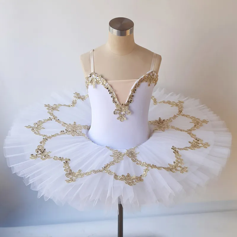 Pink Blue White Ballerina Dress Professional Ballet Tutu Child Kids Girls Adult Swan Lake Costumes Balet Dress Woman Outfits 220629