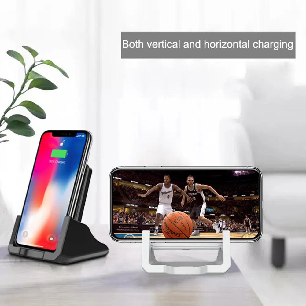 15W Vertical Desktop Stand Wireless Quick Charge Mobile Phone Wireless
