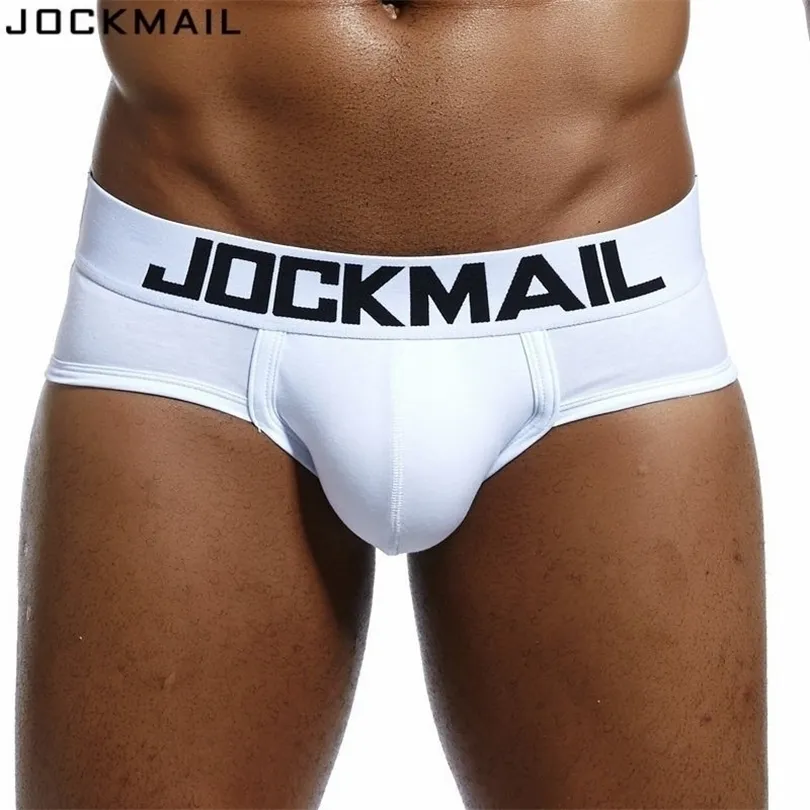 Jockmail Marka Erkek iç çamaşırları seksi cuecas cuecas calzoncillos hombre slip eşcinsel uyur giyilebilir pamuklu erkek külot şort T200517