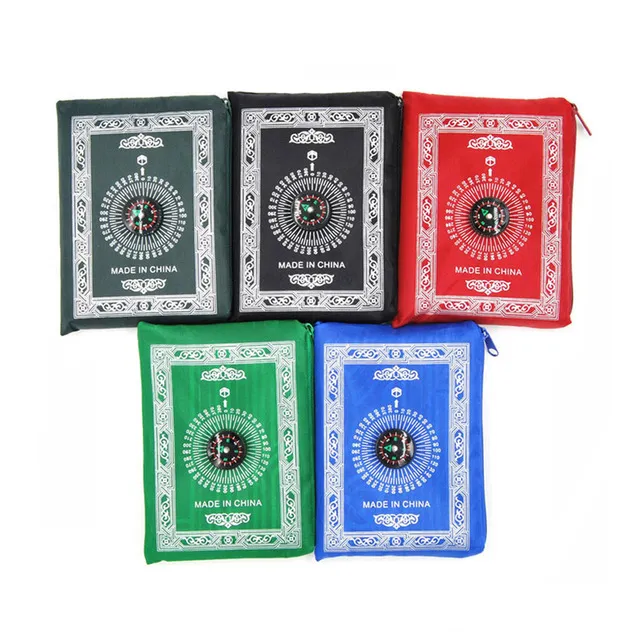Tapetes de tapete portátil tapete muçulmano Travel Pocket Pocket Pocket Islâmico tape