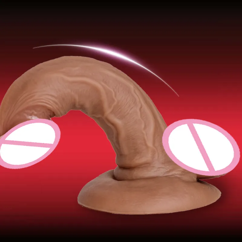 Massage Weiche Doppelschicht Silikon Big Dildo Realistische Gefälschte Lange Dick Penis Butt Plug Waren für Erwachsene Vagina Intime Spielzeug masturbatoren