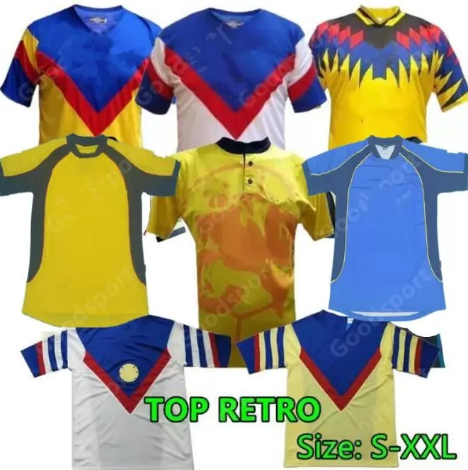 RETRO ClubАмериканский футбол Майки LIGA MX 0102 98 93 94 95 96 99 Футболки R.SAMBUEZA P.AGUILAR O.PERALTA C.DOMINGUEZ MATHEUS спорт