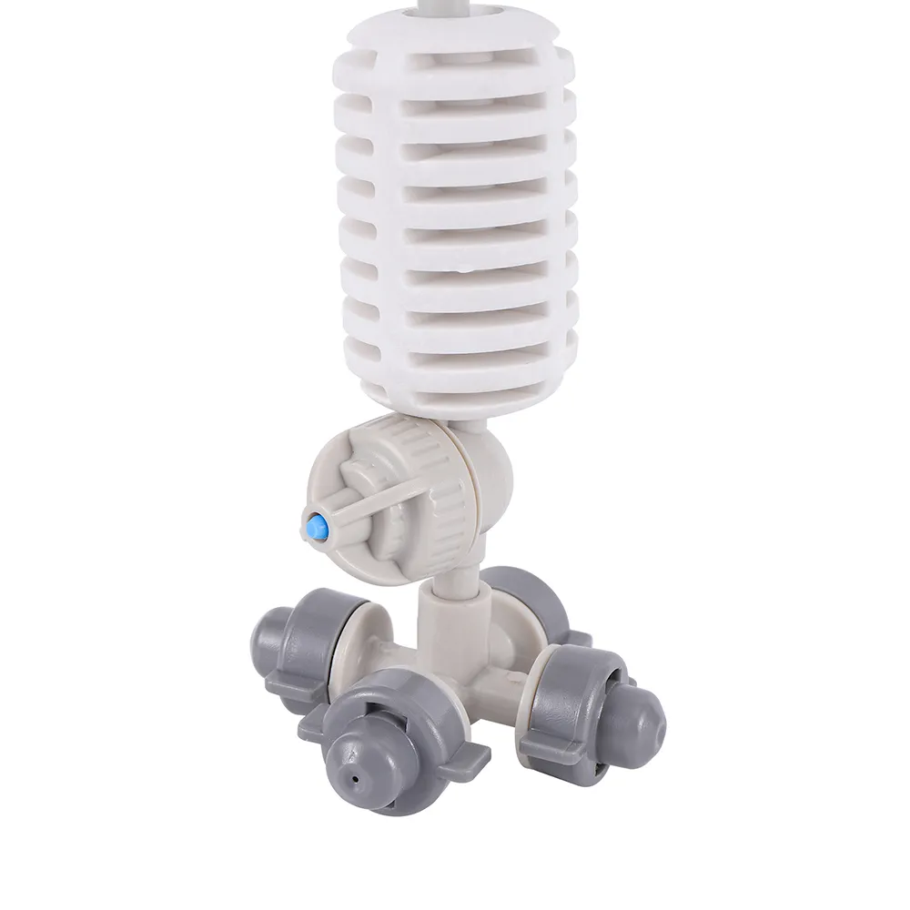 Watering Equipments Garden Greenhouse Irrigation Hanging 4 Way Mist