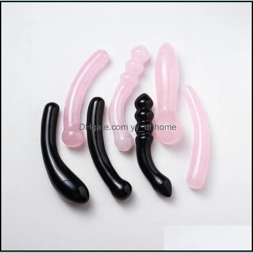 Natural white powder crystal massage stick arts obsidian big elbow sex massages sticks Novelty love gift