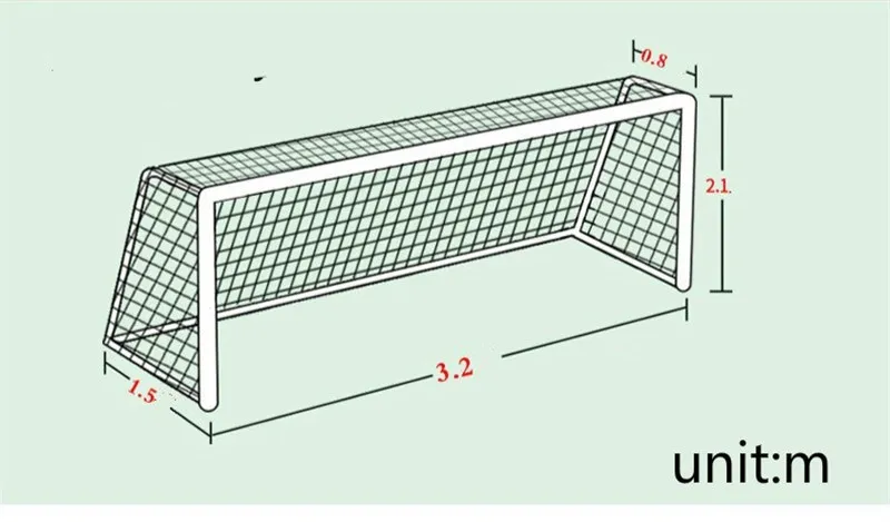 Foot Ball Net Geometry Example Soccer Goal Net Football Nets Polyethylene Sport Training Post Nets ...
