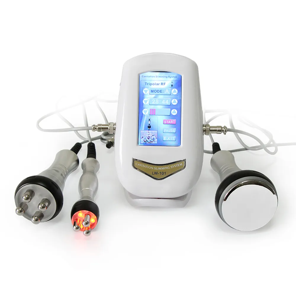 Equipamento de beleza multifuncional de 40kHz Máquina de emagrecimento ultrassônica de 40kHz Firmamento de massageador facial e ferramenta de enfermagem para levantar o rosto