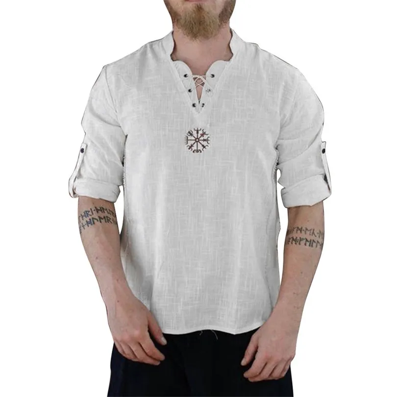 Мужская летняя хлопчатобумажная футболка мужской китайский стиль с коротким рукавом футболка с твердым цветом льня
