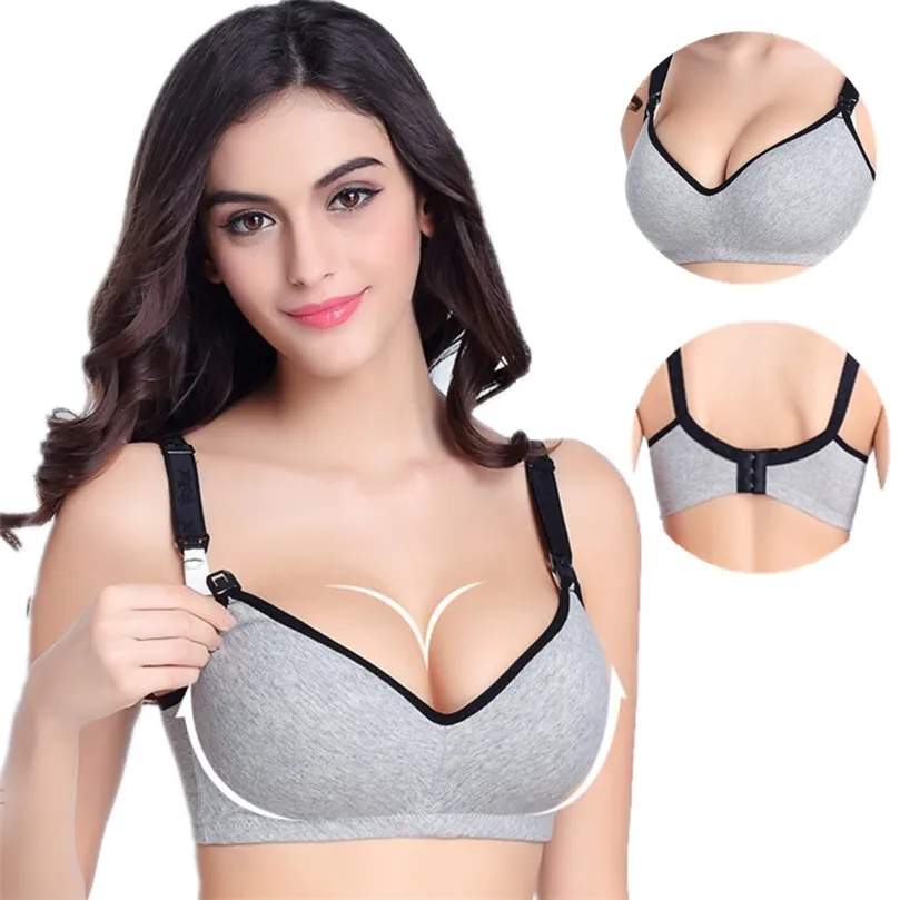 Nursing Breastfeeding Bra, Cotton Breast Feeding Bra