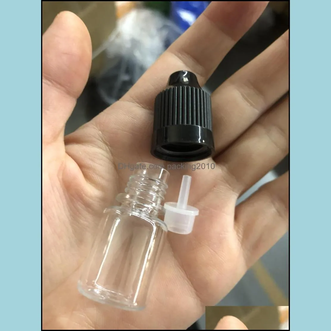 PET Needle Bottle 5ml Plastic Dropper Bottle Clear 5 Ml E Liquid Bottle for E-juice Cheap 13 colors