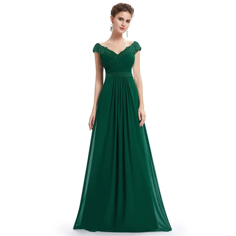 Robe De 2019 Élégant Une Ligne Col En V Appliques Robe De Soirée Formelle Longue Rouge Formelle Robes De Fête De Mariage Plus La Taille T190604