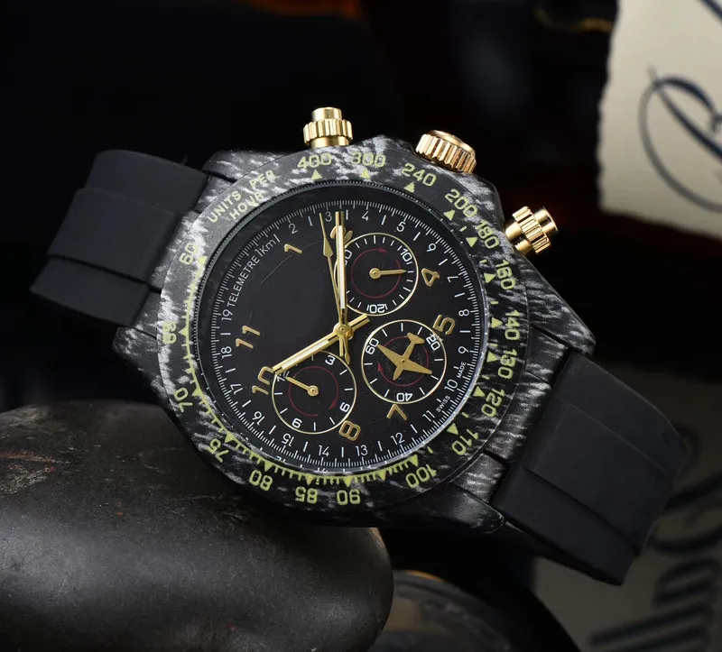 2022 high quality Men Luxury Watch six stitches All dials work Automatic Quartz watches European Top brand chronograph clock Fashi246s