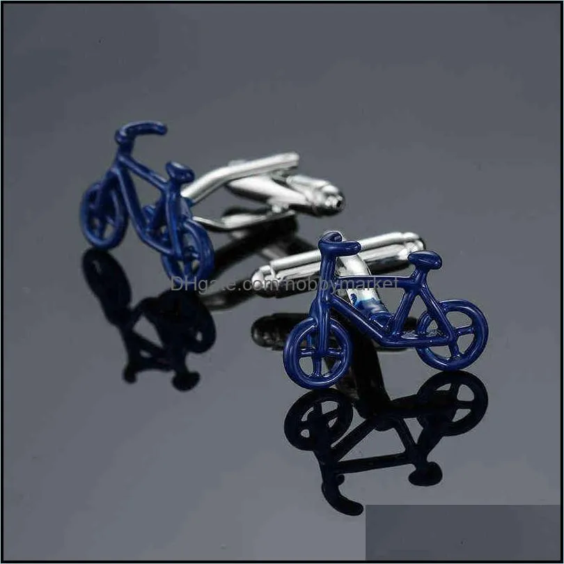3D Motorcycle Cufflinks for Mens Shirt Brand Cuff bottons Wedding Cufflinks High Quality Business Jewelry G1126