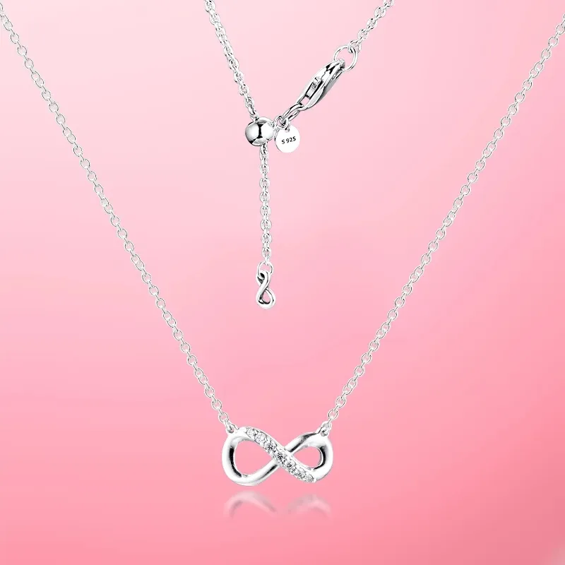 ELLE Double Infinity Silver Necklac - Arman's Jewellers
