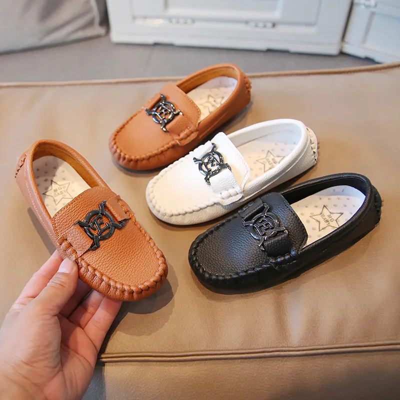 Baby Boys Toddler Leather Loafers Slip on Soft Casual Kids Moccasins Shoes for Spring Summer Autumn Outdoor 2024