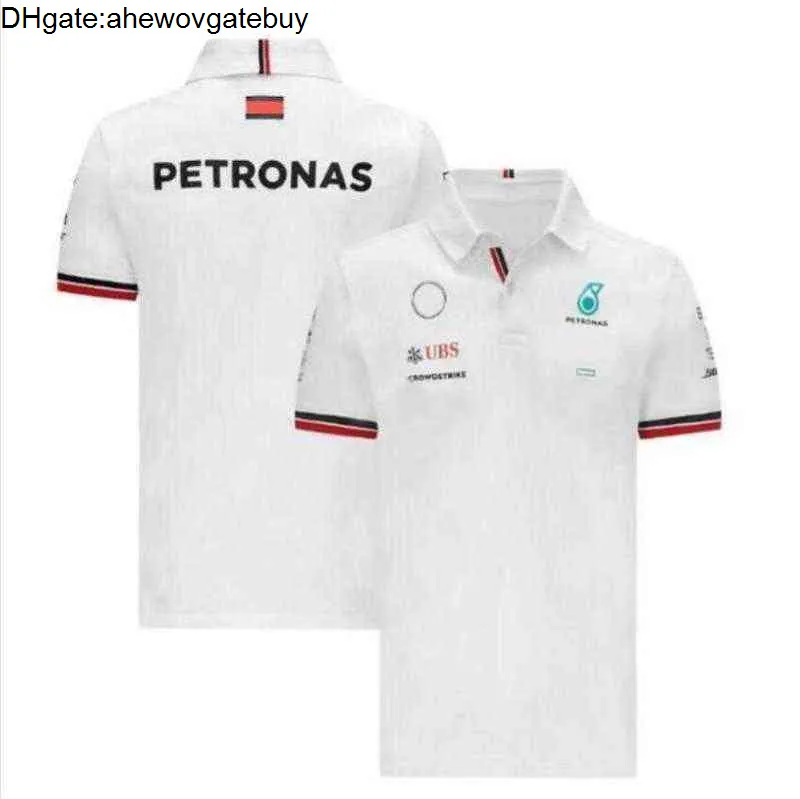 Erkekler Petronas Designer Luxury T Shirtler Mercedes AMG Top F1 Formula One Racing Polos Kadın Günlük Kısa Kollu T-Shirts Benz Polo Lewis YK8Z