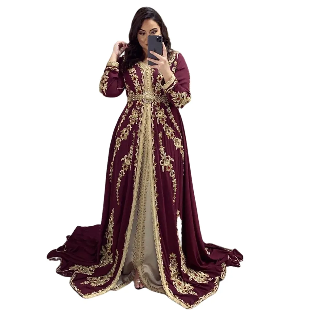Robes Marocaines, Élégant Caftan Du Soir Brodé: Robe De Bal