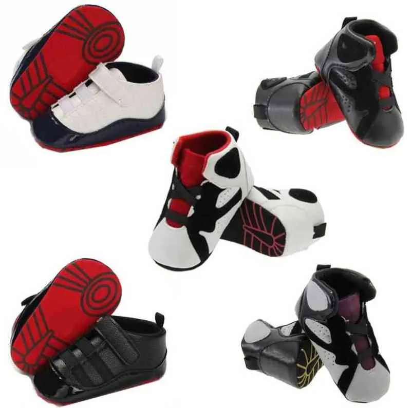 Geboren casual sportschoenen baby sneakers baby jongens schoenen zachte bodem ademende high-top baby peuter schoenen