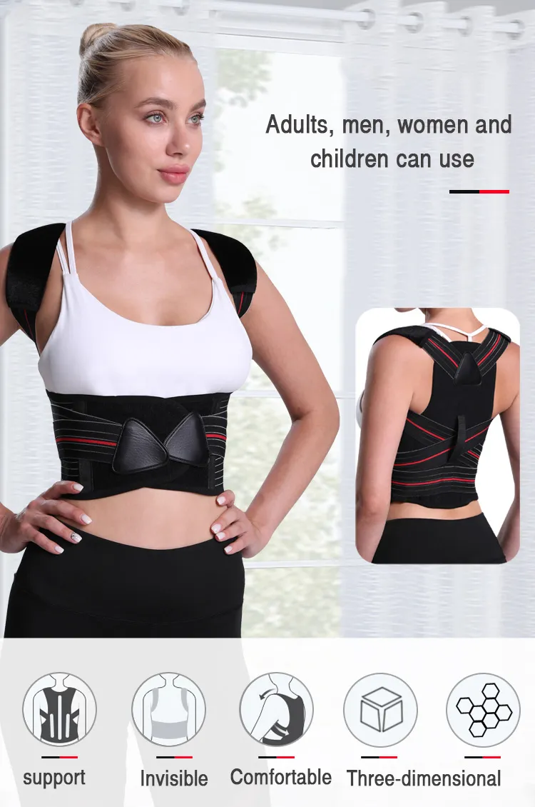 Adjustable Shoulder Back Brace For Posture Correction And Spine Arm ...