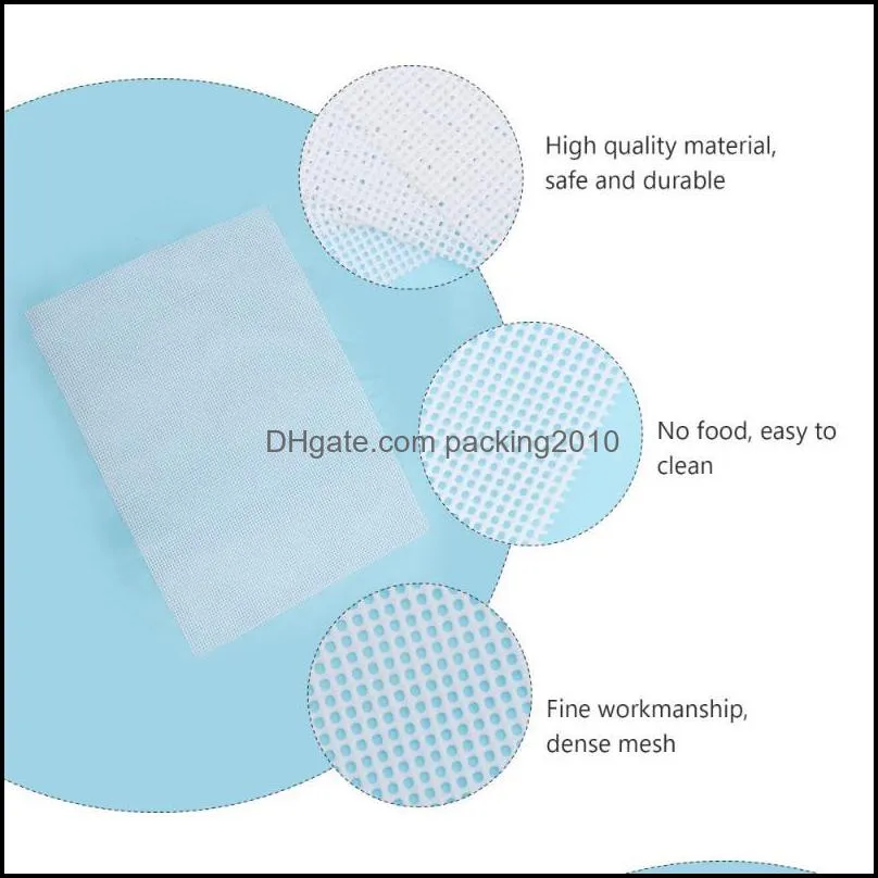 baking & pastry tools 5 pcs non-stick reusable food dryer mats high temperature resistance special silicone pad for fruit