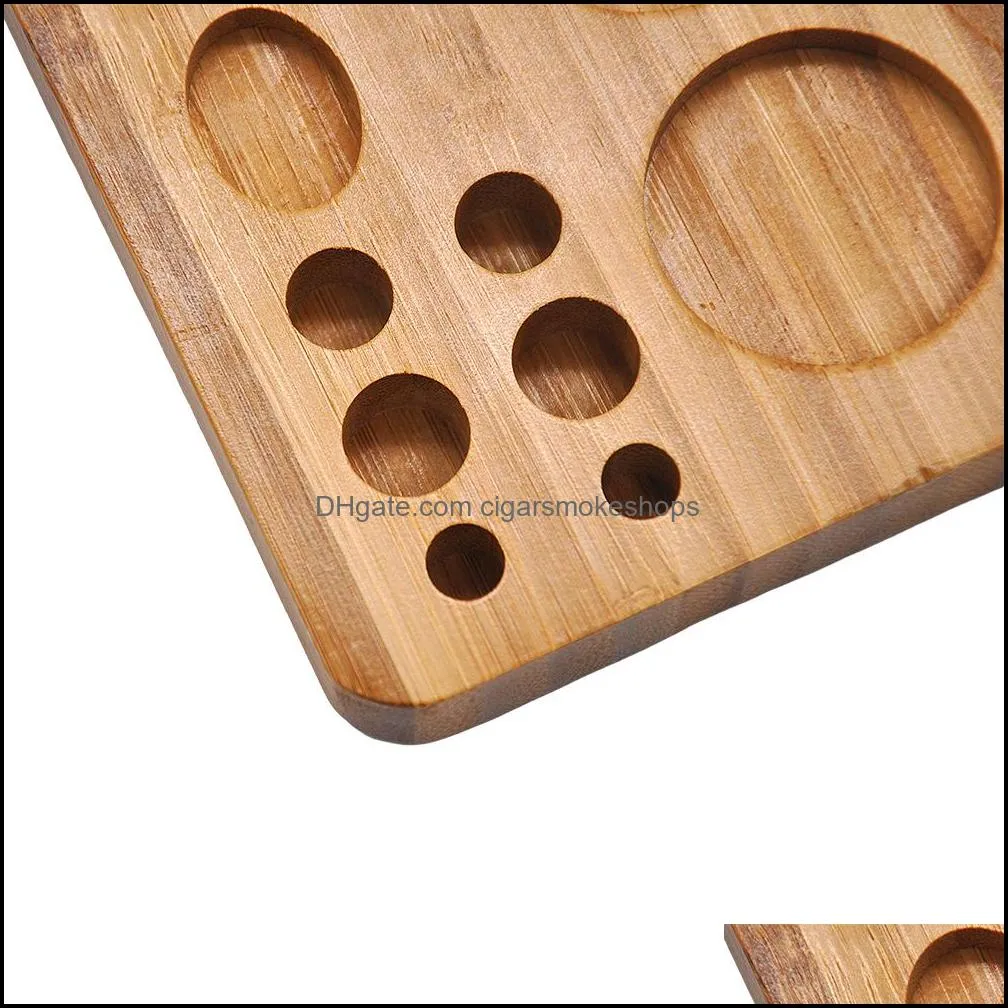 Bamboo Multifunctional Tobacco Rolling Tray Roll Paper Trays Smoking Herb Grinder Storage Case By DIY