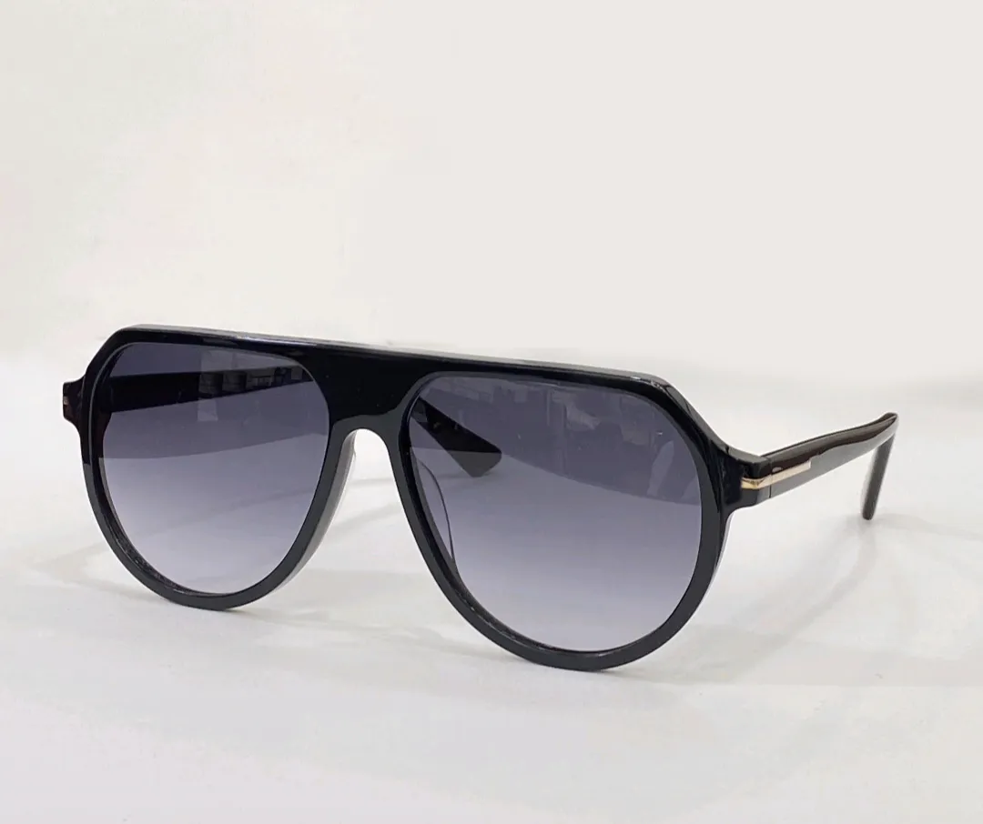 여름 플랫 탑 선글라스 검은 연기 남자 태양 음영 Sonnenbrille UV400 안경 상자