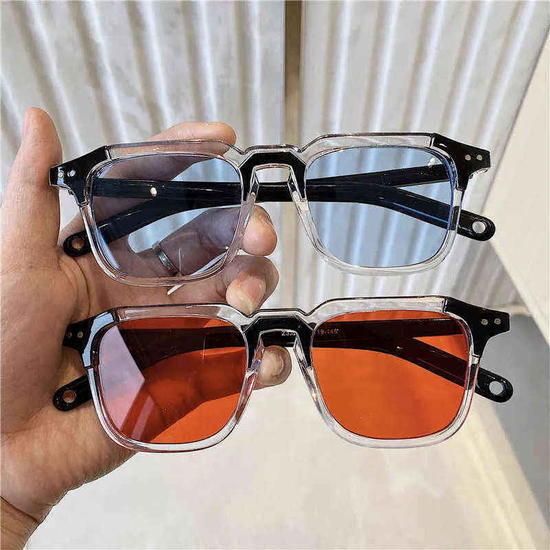 Nya solglasögon mode män och kvinnor hoppar di hip hop par glasögon super eld retro solglasögon y220317