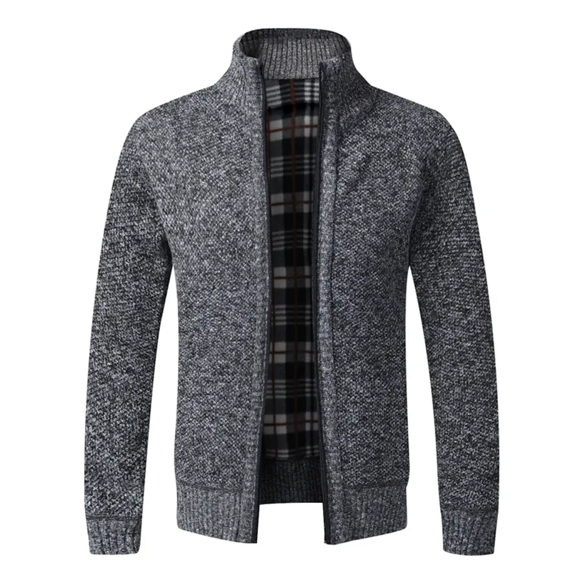 Casuais de suéter casual de inverno de inverno masculino Cardigan Men Slim Fit Knitwear Outwear