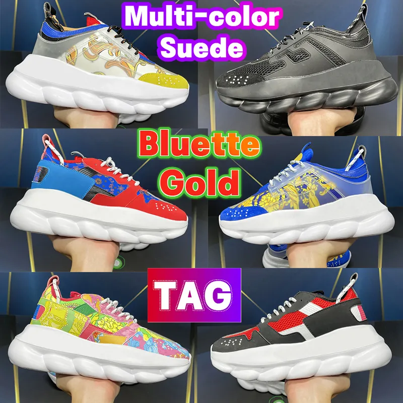 Fashion Casual Shoes Triple Black White Floral Multi-color suede Designer mens Women Sneakers Animalier Bluette Gold wild Celadon 2.0 Chunky Red blue Men Trainers