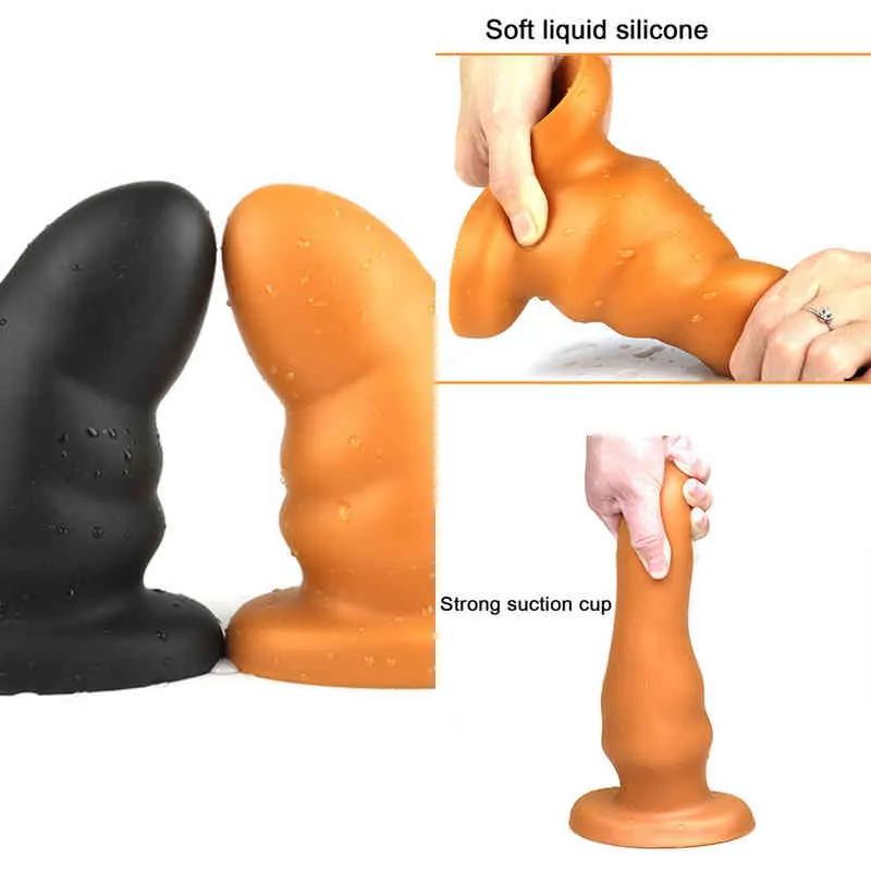 Erotica Anal Toys enorme plug plug plug grande massagem ânus ânus dilation copo grande sexo erótico adulto para homens 220507