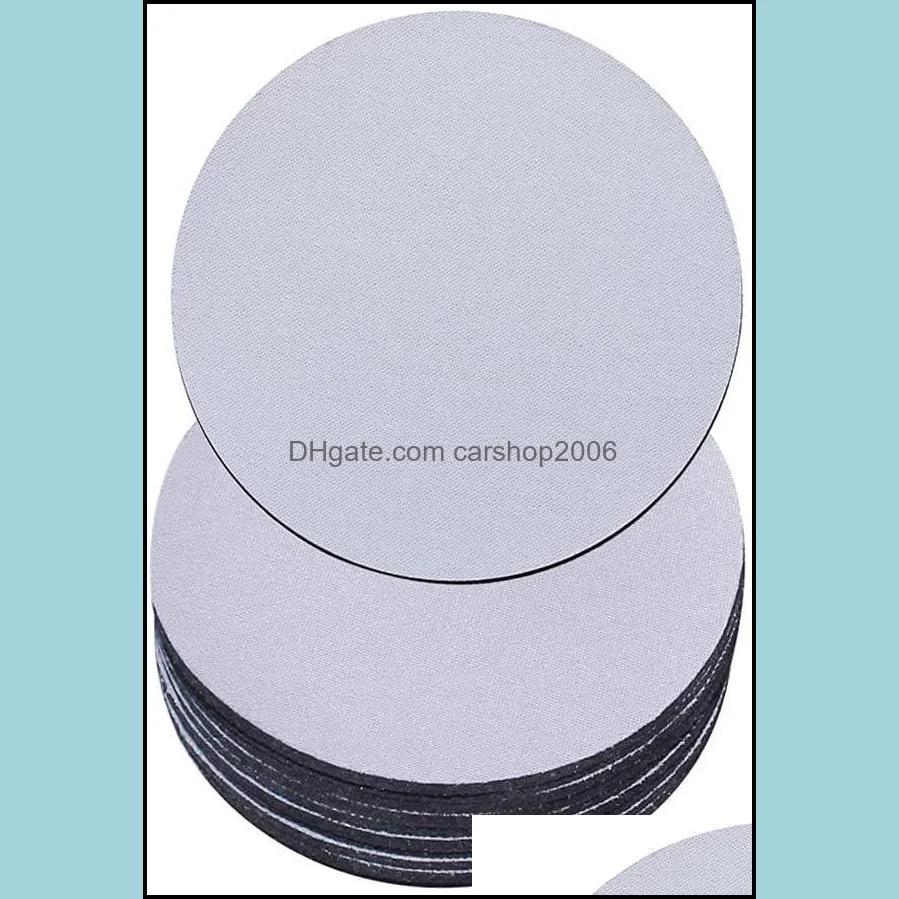 diving material pure white car coaster pads coffee coaster heat transfer printable RRE13425