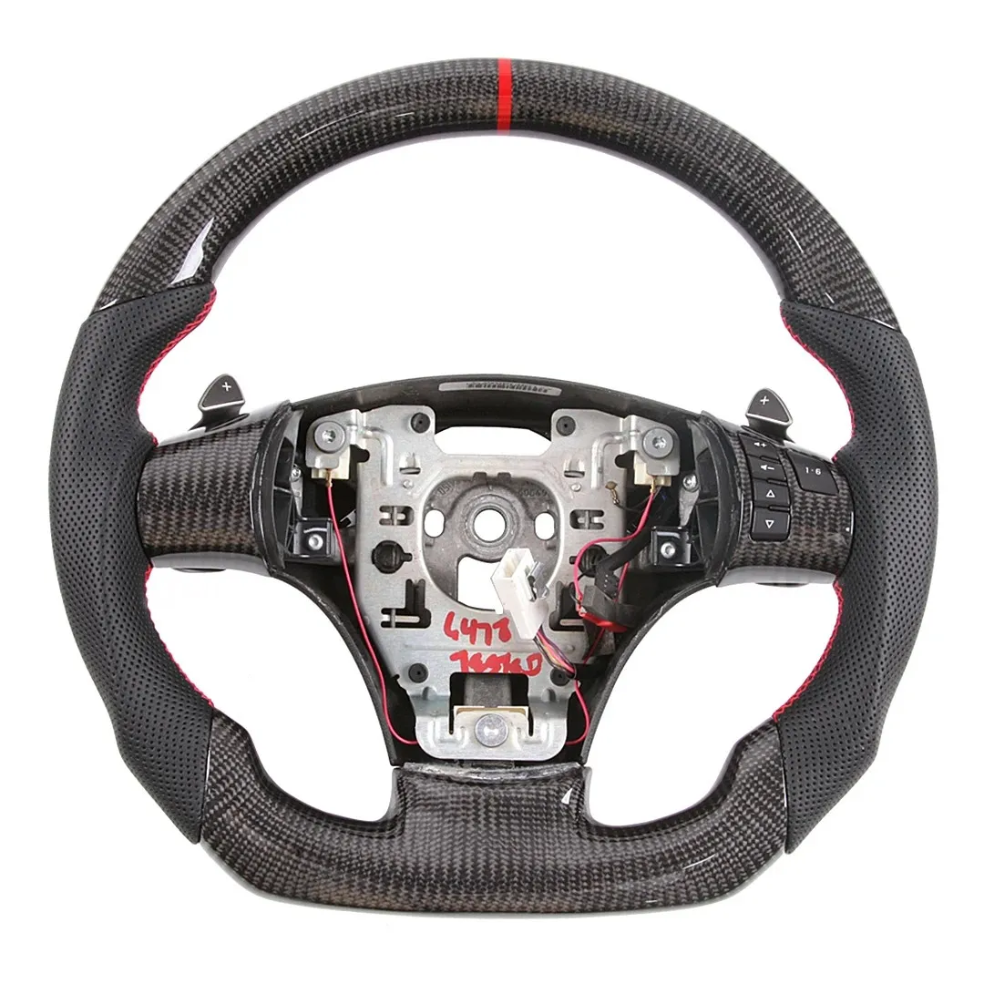 LED Carbon Fiber Vw Bug Steering Wheel Display For Corvette C6 Customized Performance Upgrade