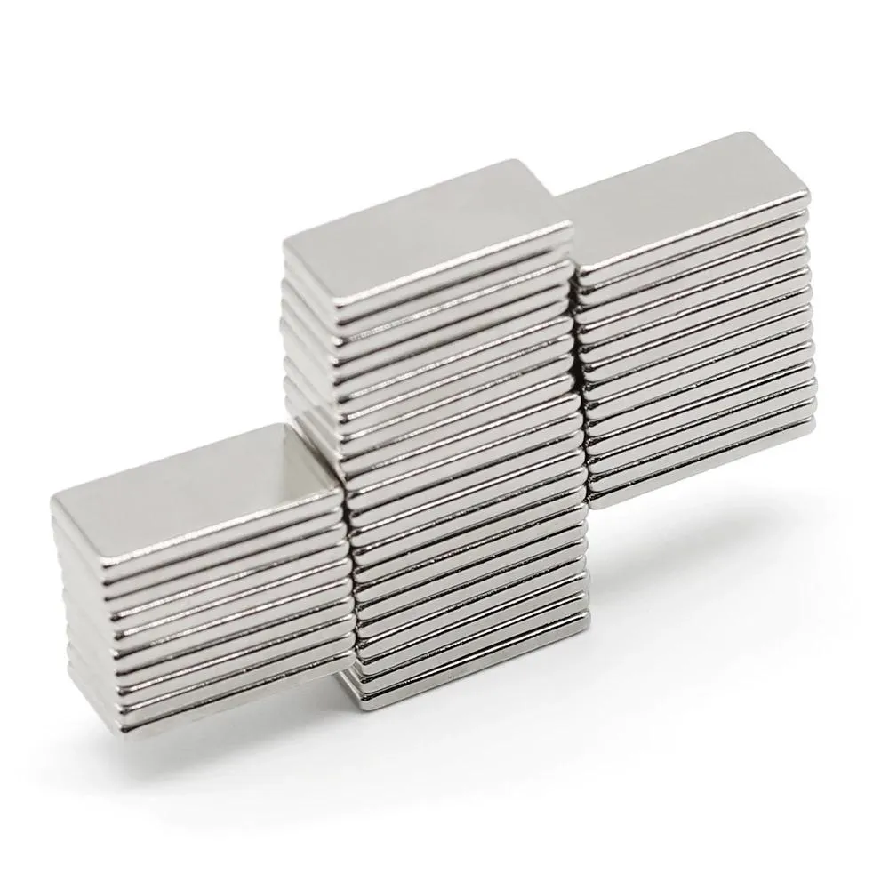 20pcs 20x10x2 Block NdFeB Neodymium Magnet N35 Super Powerful imanes Permanent Magnetic Fasteners and Hardware