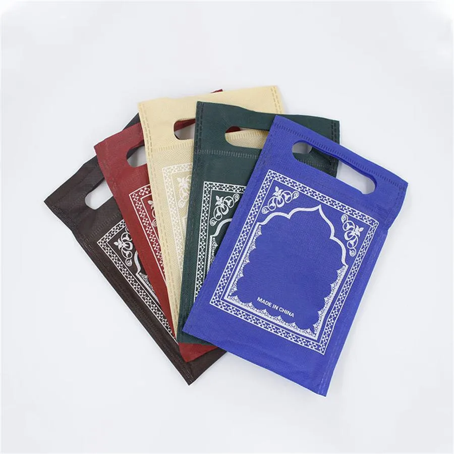 Carpets Portable Muslim Non-woven Worship Blanket Temple Hui Nationality Foldable Prayer Kneeling Blanket