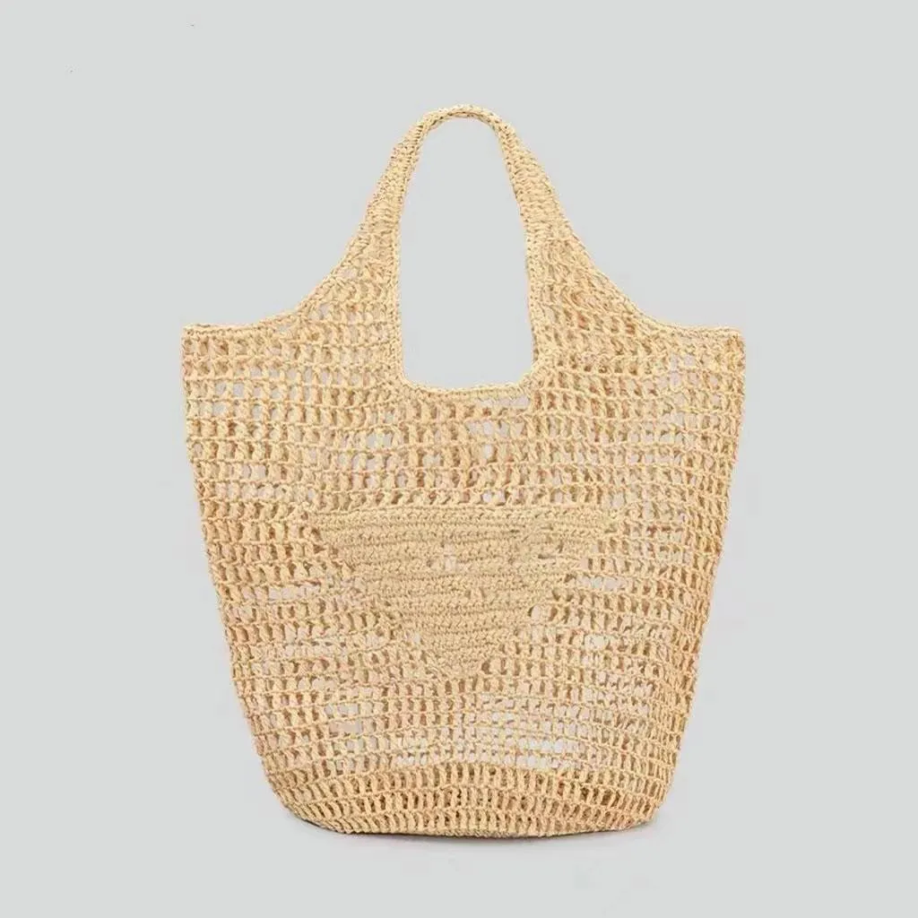 GOKTOW Straw Woven Tote Bag - Raffia Crossbody Purse For Beach, Summer Travel, Large Capacity Handbag - View #13