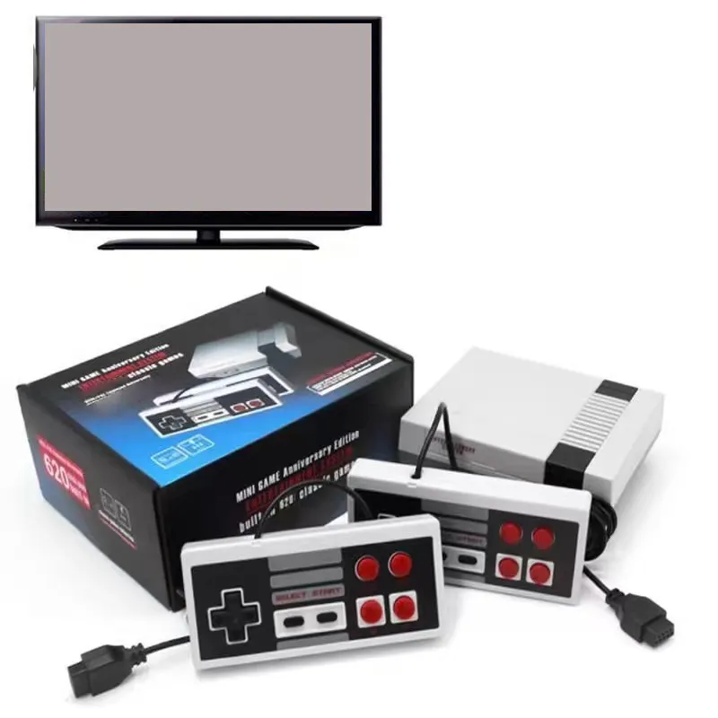 620 Mini TV Console do gier wideo Retro Host Portable Handheld Gra Gracze z 2 klasycznym sterownikiem AV Plug Plug Play Graj dzieciństwo dla dzieci i dorosłych