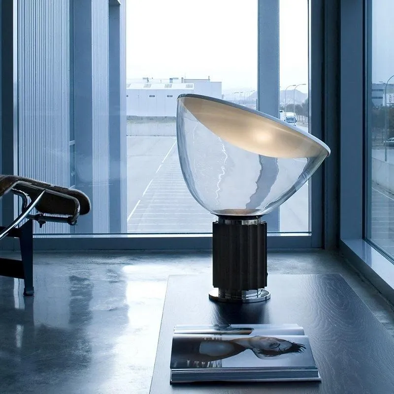 Masa lambaları İtalya Taccia Lamba Tasarımcı Radar Cam Oturma Odası Yatak Odası Çalışma Masası Dekor Işık İskandinav Yatak Başucu Lamtable