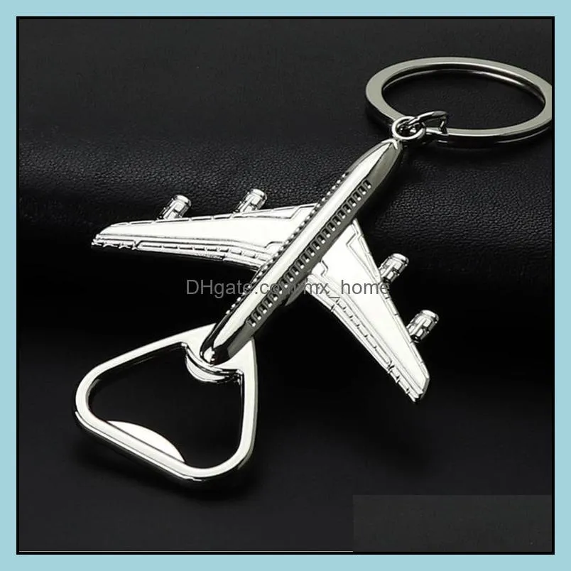 find similar retro airplane beer bottle opener aircraft keychain alloy plane shape opener keyring wedding gift party favors kitchen