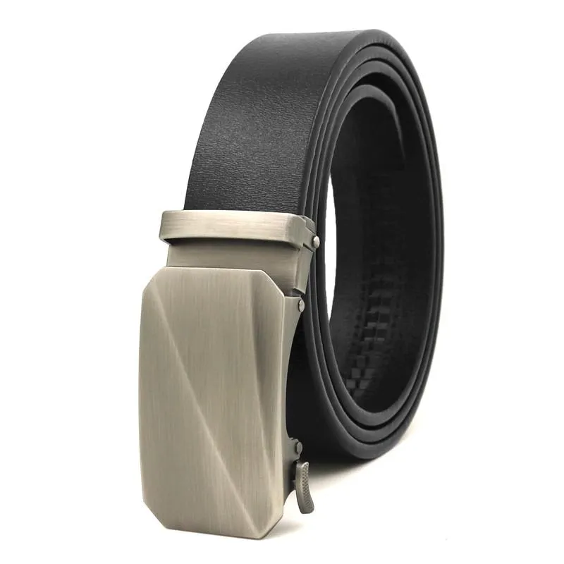 Ceintures LannyQveen Ceinture En Cuir Véritable Peau De Vache Hommes Boucle Automatique Peau De Vache Pour Hommes De Haute Qualité