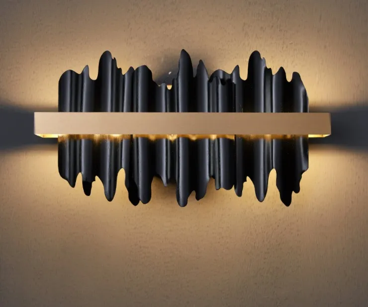 Yeni Modern Led Duvar Sconce Işık Altın/Siyah Yatak Odası Oturma Odası Lambalar Lüks Ev Dekoru Yatak Odası Armatürleri